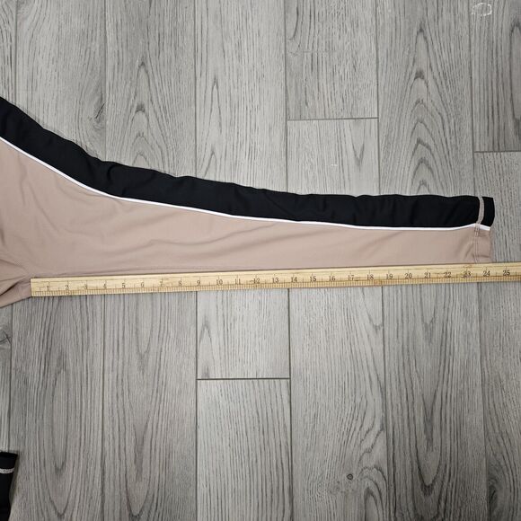 All Fenix High Rise 7/8 Colorblock Leggings Black Tan Performance Womens M - Picture 4 of 5
